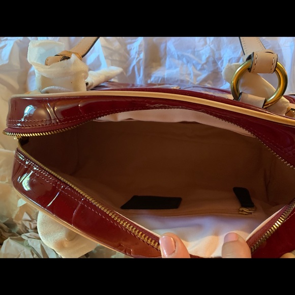 Coach Peyton Embossed Patent Satchel - Picture 5 of 8